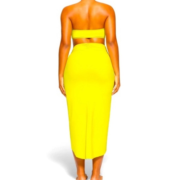 SKIMS Sarong in Citrus NWT Size XXS - Picture 3 of 8